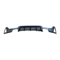 Diffusore Posteriore BMW F32 / F33 / F36 Look M Performance 2 Uscite doppio (Cod. E-TCBF308)