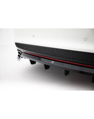 Splitter posteriore (con barre verticali) Mercedes-Benz CLA AMG-Line C117 (Cod. M-ME-CLA-117-AMGLINE