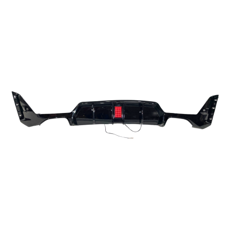 Diffusore Posteriore BMW G20 / G21 LCI 2023+ Look Competition Nero lucido Luce freno a led (Cod. E-T