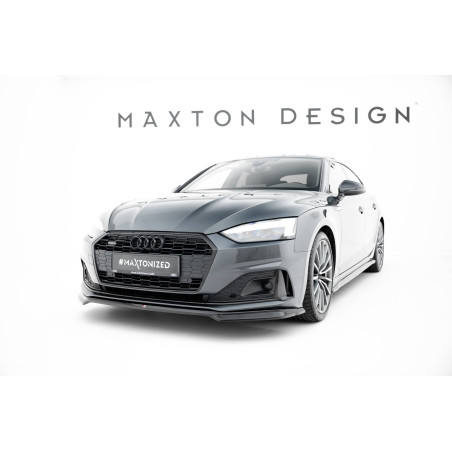 SPLITTER ANTERIORE  V.1 Audi A5 F5 Facelift (Cod. M-AU-A5-2F-SB-FD1G)