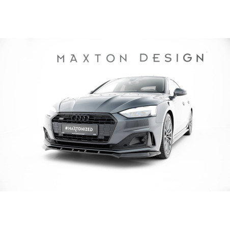 SPLITTER ANTERIORE  V.2 Audi A5 F5 Facelift (Cod. M-AU-A5-2F-SB-FD2G)