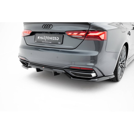 Splitter posteriore (con barre verticali) Audi A5 F5 Facelift (Cod. M-AU-A5-2F-SB-RD1G+RD2G)