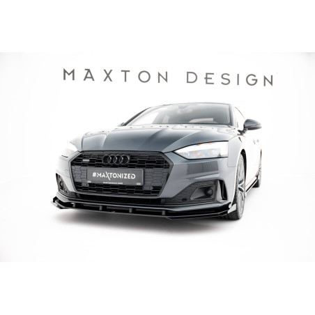 SPLITTER ANTERIORE street pro + Flaps Audi A5 F5 Facelift (Cod. M-AUA52FSBCNC-FD1B+FSF1G)