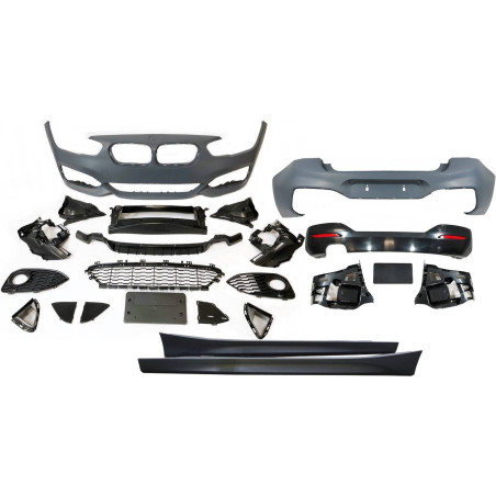Kit Estetico BMW F20 LCI 15-19 look M-Tech 1 Uscita (Cod. E-TCBF215F203F216)