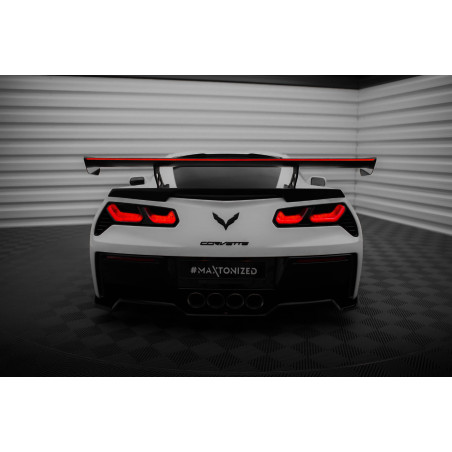 Spoiler in carbonio  + LED Chevrolet Corvette Stingray / Grand Sport C7 (Cod. M-CF-CH-CO-C7-WING5-IN