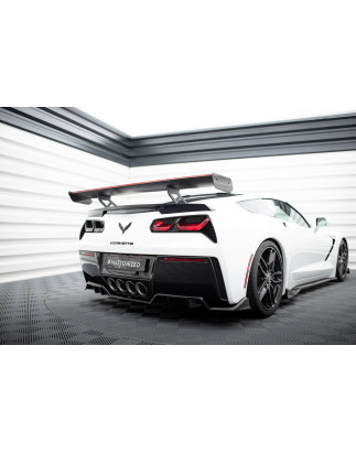 Spoiler in carbonio  + LED Chevrolet Corvette Stingray / Grand Sport C7 (Cod. M-CF-CH-CO-C7-WING5-IN
