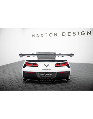 Spoiler in carbonio con supporto superiore  Chevrolet Corvette Stingray / Grand Sport C7 (Cod. M-CF-