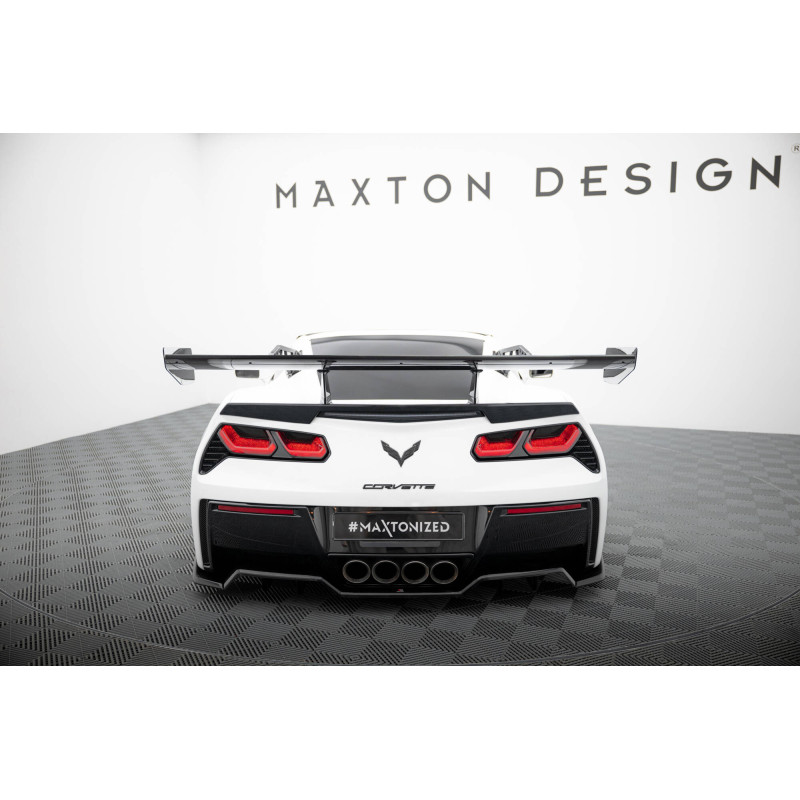 Spoiler in carbonio con supporto superiore  Chevrolet Corvette Stingray / Grand Sport C7 (Cod. M-CF-