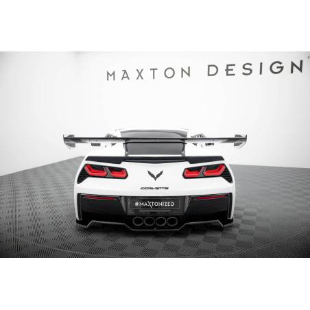 Spoiler in carbonio con supporto superiore  Chevrolet Corvette Stingray / Grand Sport C7 (Cod. M-CF-