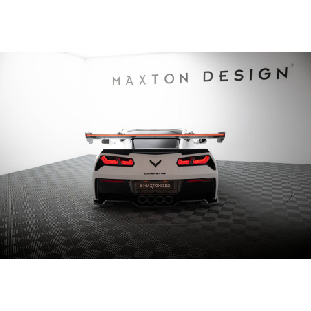 Spoiler in carbonio con supporto superiore + LED Chevrolet Corvette Stingray / Grand Sport C7 (Cod. 