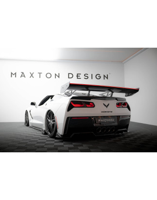 Spoiler in carbonio con supporto superiore + LED Chevrolet Corvette Stingray / Grand Sport C7 (Cod. 