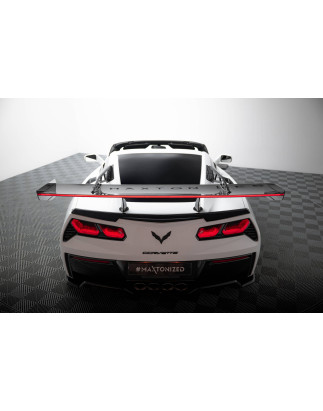 Spoiler in carbonio con supporto superiore + LED Chevrolet Corvette Stingray / Grand Sport C7 (Cod. 