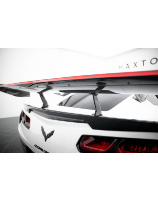 Spoiler in carbonio con supporto superiore + LED Chevrolet Corvette Stingray / Grand Sport C7 (Cod. 