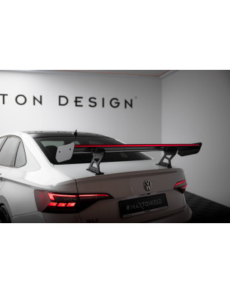 Spoiler in carbonio  + LED Volkswagen Jetta GLI Mk7 (Cod. M-CF-VW-JE-7-GLI-WING5-INT-245-P+LED)