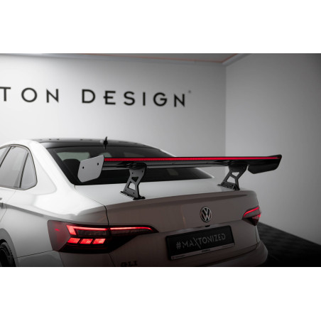 Spoiler in carbonio  + LED Volkswagen Jetta GLI Mk7 (Cod. M-CF-VW-JE-7-GLI-WING5-INT-245-P+LED)