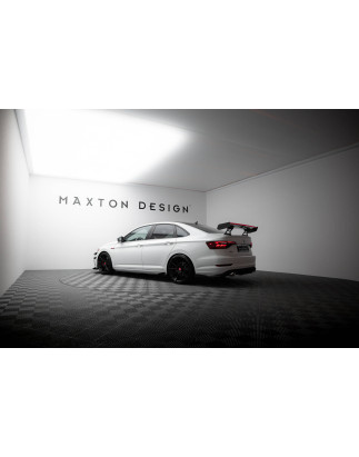 Spoiler in carbonio  + LED Volkswagen Jetta GLI Mk7 (Cod. M-CF-VW-JE-7-GLI-WING5-INT-245-P+LED)