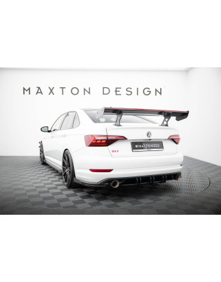 Spoiler in carbonio  + LED Volkswagen Jetta GLI Mk7 (Cod. M-CF-VW-JE-7-GLI-WING5-INT-245-P+LED)