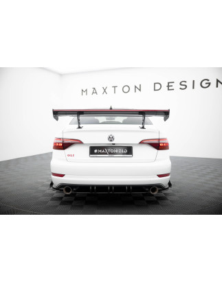 Spoiler in carbonio  + LED Volkswagen Jetta GLI Mk7 (Cod. M-CF-VW-JE-7-GLI-WING5-INT-245-P+LED)