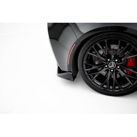 Splitter centrale posteriore (con barre verticali) Chevrolet Corvette Z06 C7 (Cod. M-CH-CO-C7-Z06-RD