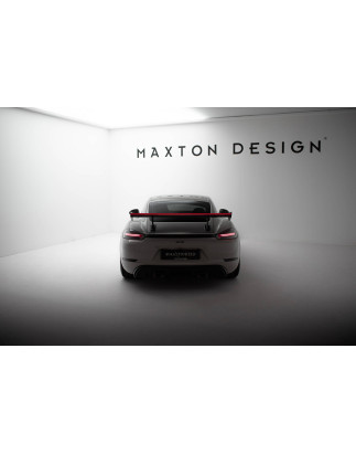 Spoiler in carbonio  V.1 + LED Porsche 718 Cayman 982c (Cod. M-CF-PO-CA-718-GTS-WING5-INT-245-P+LED-