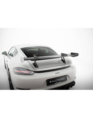 Spoiler in carbonio con supporto superiore  V.1 Porsche 718 Cayman 982c (Cod. M-CF-PO-CA-718-GTS-WIN