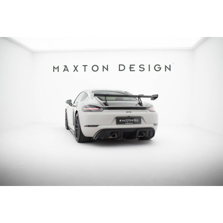 Spoiler in carbonio con supporto superiore  V.1 Porsche 718 Cayman 982c (Cod. M-CF-PO-CA-718-GTS-WIN