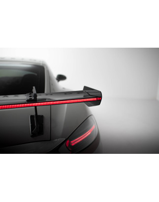 Spoiler in carbonio con supporto superiore V.1 + LED Porsche 718 Cayman 982c (Cod. M-CF-PO-CA-718-GT