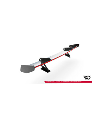 Spoiler in carbonio con supporto superiore V.1 + LED Porsche 718 Cayman 982c (Cod. M-CF-PO-CA-718-GT
