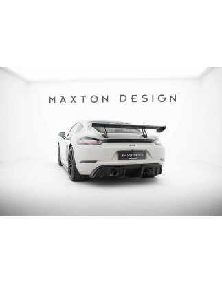 Spoiler in carbonio con supporto superiore  V.2 Porsche 718 Cayman 982c (Cod. M-CF-PO-CA-718-GTS-WIN