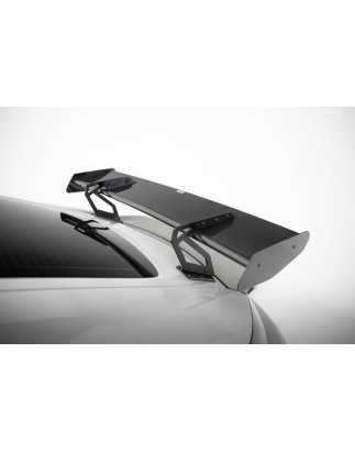Spoiler in carbonio con supporto superiore V.2 + LED Porsche 718 Cayman 982c (Cod. M-CF-PO-CA-718-GT