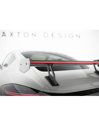Spoiler in carbonio con supporto superiore V.2 + LED Porsche 718 Cayman 982c (Cod. M-CF-PO-CA-718-GT