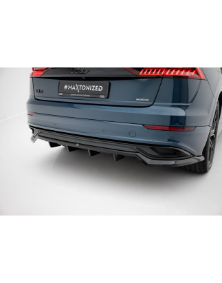 Splitter posteriore (con barre verticali) Audi Q8 Mk1  (Cod. M-AU-Q8-1-RD1G+RD2G)