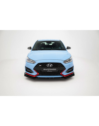 SPLITTER ANTERIORE street pro + Flaps Hyundai Veloster N Mk2 (Cod. M-HYVE2NCNC-FD1B+FSF1G)