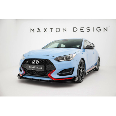 SPLITTER ANTERIORE street pro + Flaps Hyundai Veloster N Mk2 (Cod. M-HYVE2NCNC-FD1BRB+FSF1G)