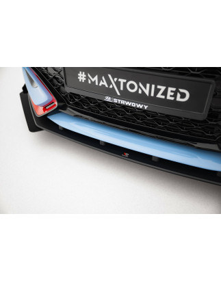 SPLITTER ANTERIORE street pro + Flaps Hyundai Veloster N Mk2 (Cod. M-HYVE2NCNC-FD1BRB+FSF1G)