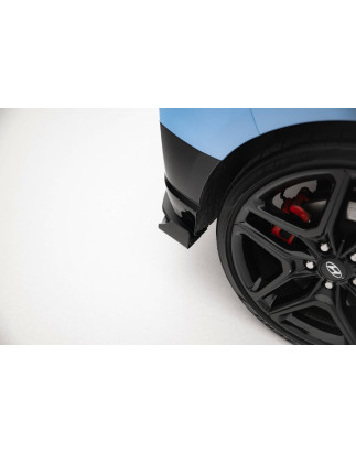 Splitters posteriori laterali Street Pro + Flaps Hyundai Veloster N Mk2 (Cod. M-HYVE2NCNC-RSD1B+RSF1