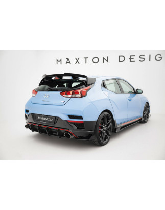 Splitters posteriori laterali Street Pro + Flaps Hyundai Veloster N Mk2 (Cod. M-HYVE2NCNC-RSD1B+RSF1