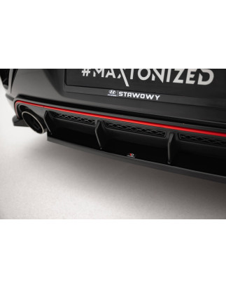 Splitter centrale posteriore for Hyundai Veloster N Mk2 (Cod. M-HY-VE-2-N-RD1G)