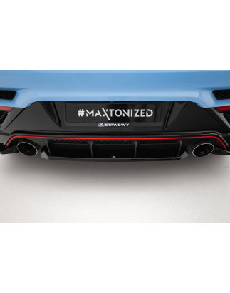 Splitter centrale posteriore for Hyundai Veloster N Mk2 (Cod. M-HY-VE-2-N-RD1G)