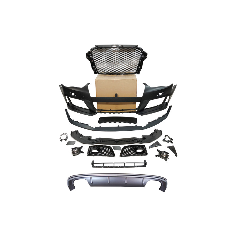Kit Estetico Audi A3 V8 13-15 Sportback Look RS3 II (Cod. E-TCA021012014)
