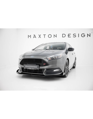 SPLITTER ANTERIORE street pro + Flaps Ford Focus ST Mk3 Facelift (Cod. M-FOFO3FSTCNC-FD4B+FSF1G)