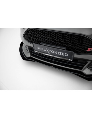 SPLITTER ANTERIORE street pro + Flaps Ford Focus ST Mk3 Facelift (Cod. M-FOFO3FSTCNC-FD4BRB+FSF1G)