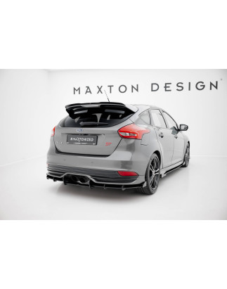 DIFFUSORE POSTERIORE street pro + Flaps Ford Focus ST Mk3 Facelift (Cod. M-FOFO3FSTCNC-RS2B+RSF1G)