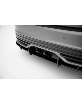 DIFFUSORE POSTERIORE street pro + Flaps Ford Focus ST Mk3 Facelift (Cod. M-FOFO3FSTCNC-RS2BRB+RSF1G)