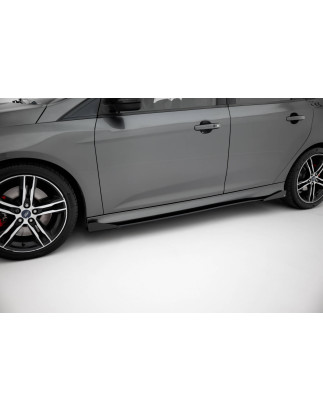 Diffusori minigonne street pro + Flaps Ford Focus ST Mk3 Facelift (Cod. M-FOFO3FSTCNC-SD1B+SF1G)