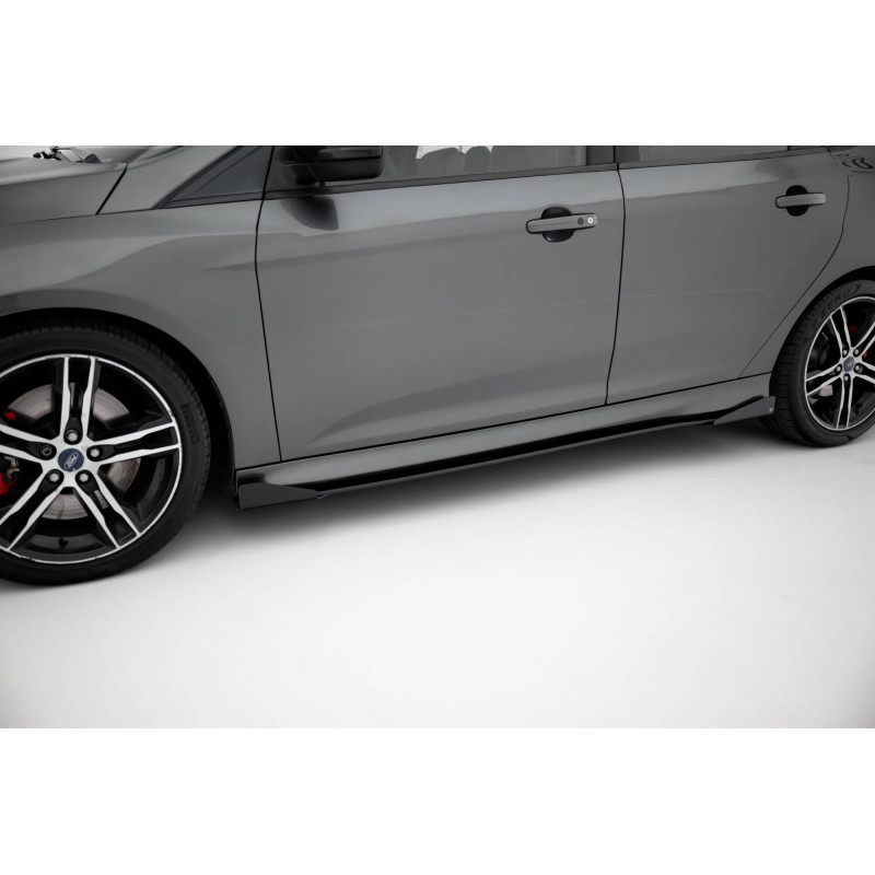 Diffusori minigonne street pro + Flaps Ford Focus ST Mk3 Facelift (Cod. M-FOFO3FSTCNC-SD1B+SF1G)