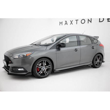 Diffusori minigonne street pro + Flaps Ford Focus ST Mk3 Facelift (Cod. M-FOFO3FSTCNC-SD1B+SF1G)