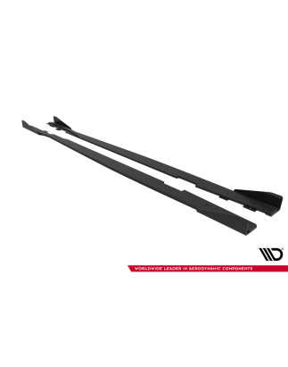 Diffusori minigonne street pro + Flaps Ford Focus ST Mk3 Facelift (Cod. M-FOFO3FSTCNC-SD1BRB+SF1G)