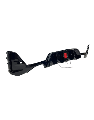 Diffusore Posteriore BMW G20 / G21 LCI 2023+ Look Competition Nero lucido Luce freno a led (Cod. E-T