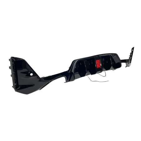 Diffusore Posteriore BMW G20 / G21 LCI 2023+ Look Competition Nero lucido Luce freno a led (Cod. E-T